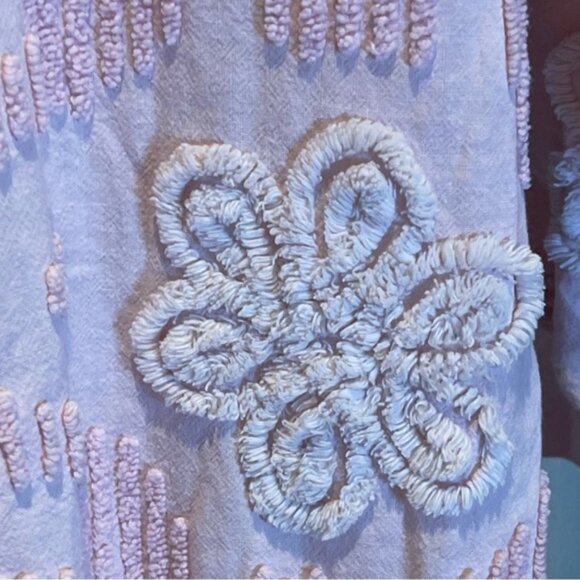 Vintage handmade chenille sweatshirt with side pockets M - Picture 6 of 14